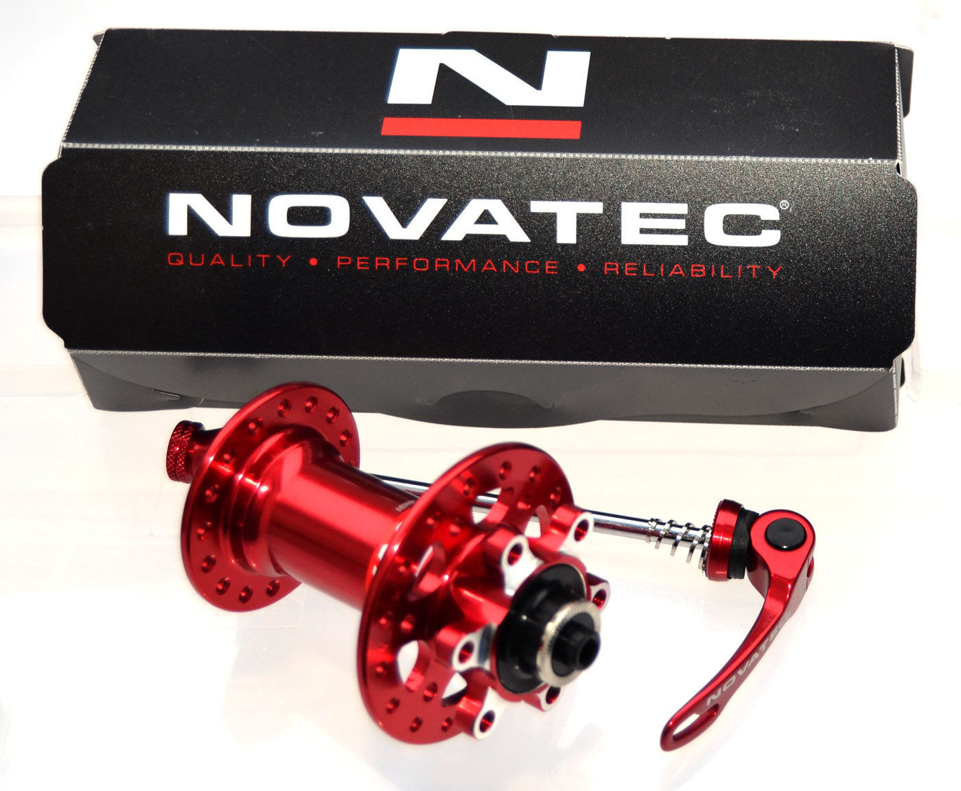 Novatec Vorderrad Disc Nabe 6 Loch In Rot Mit Industrielager D711SB