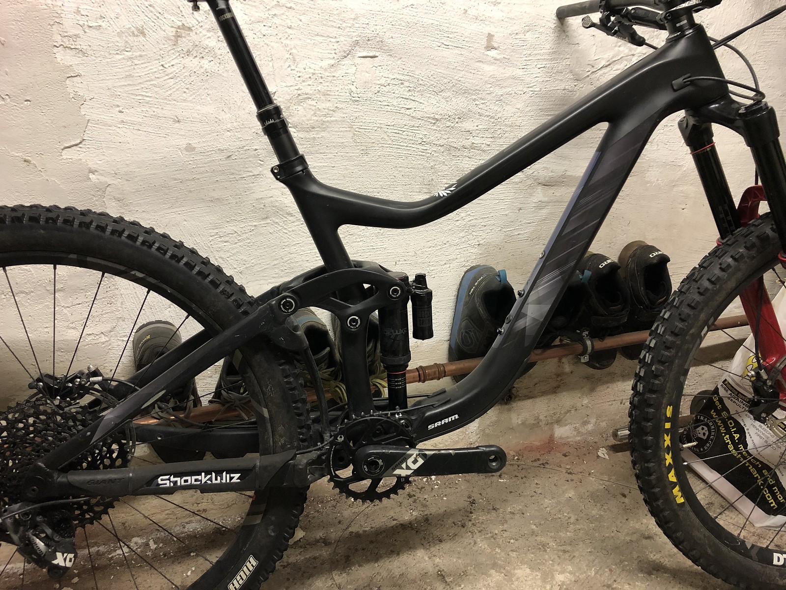 Giant Reign Advanced 0 2018 Frame Kit -M- black | Bikemarkt.MTB-News.de