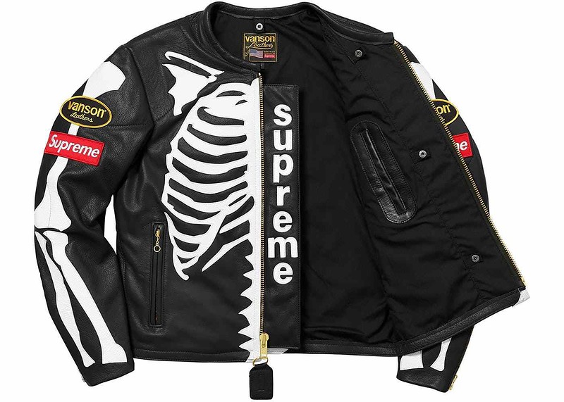 Vanson Streetfighter Bikerjacke Bones Supreme Caferacer Neu Lederjacke Harley b7gyfvY6