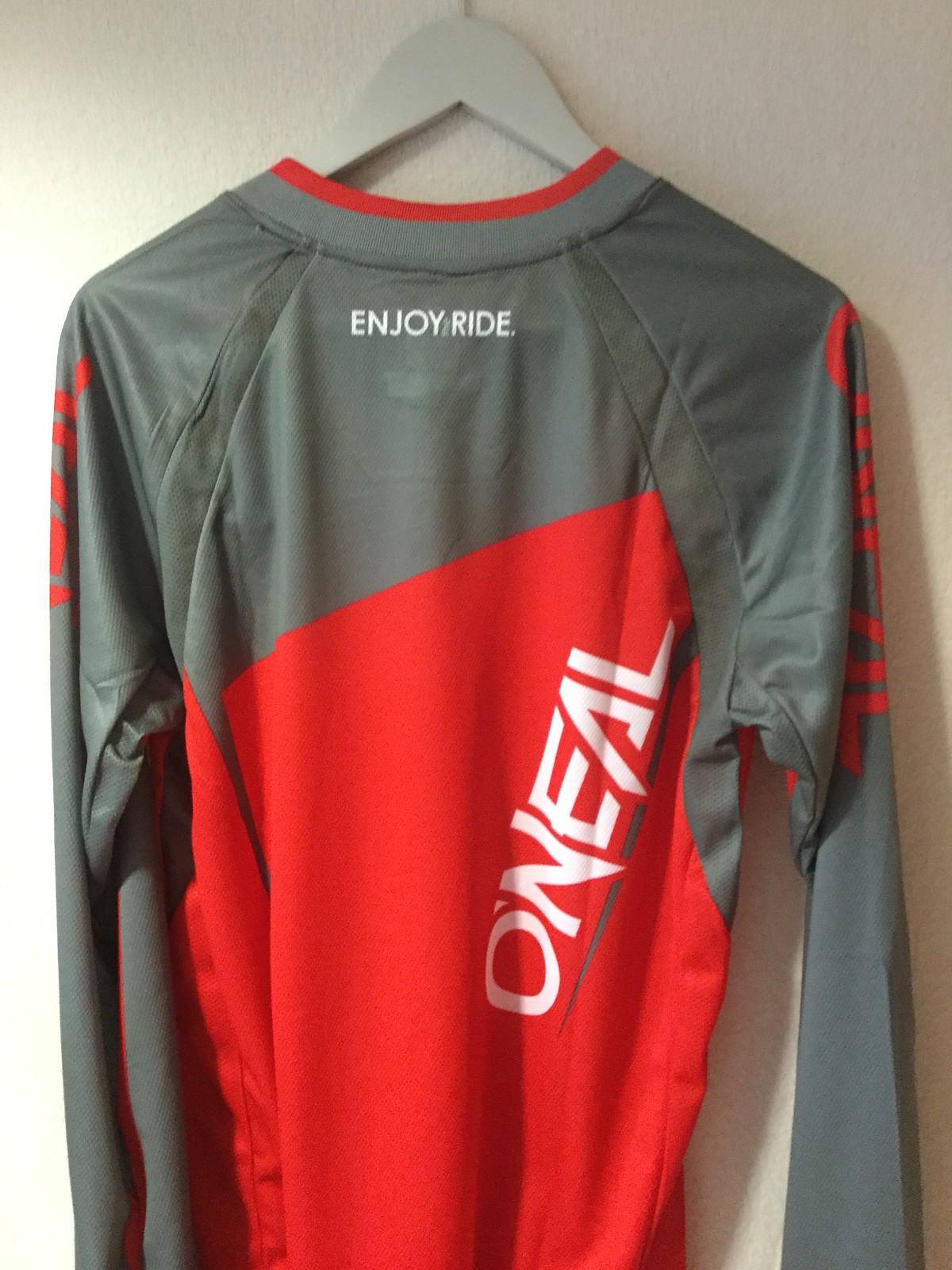 ONeal Element FR Downhill Jersey Rot Grau DH MTB Mountain Bike Fahrrad Shirt FR