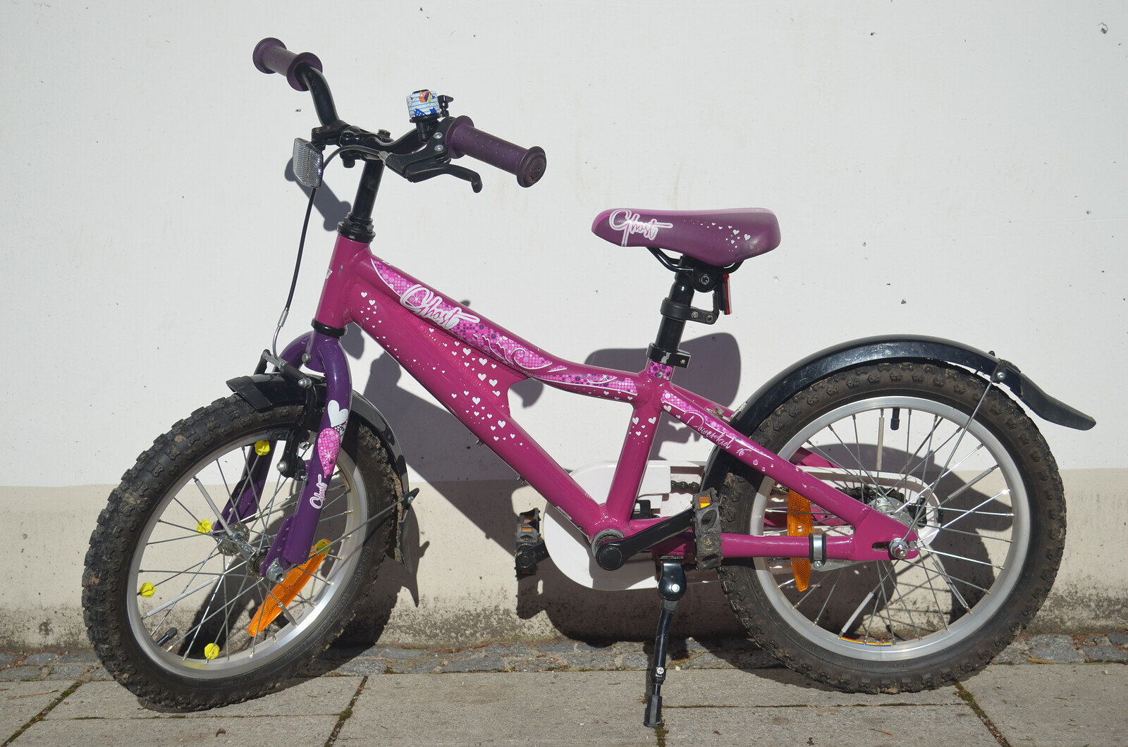Ghost Bikes Kinderfahrrad Powerkid 16 Zoll, SKS Schutzbleche, voll  Kettenschutz, Reflektoren