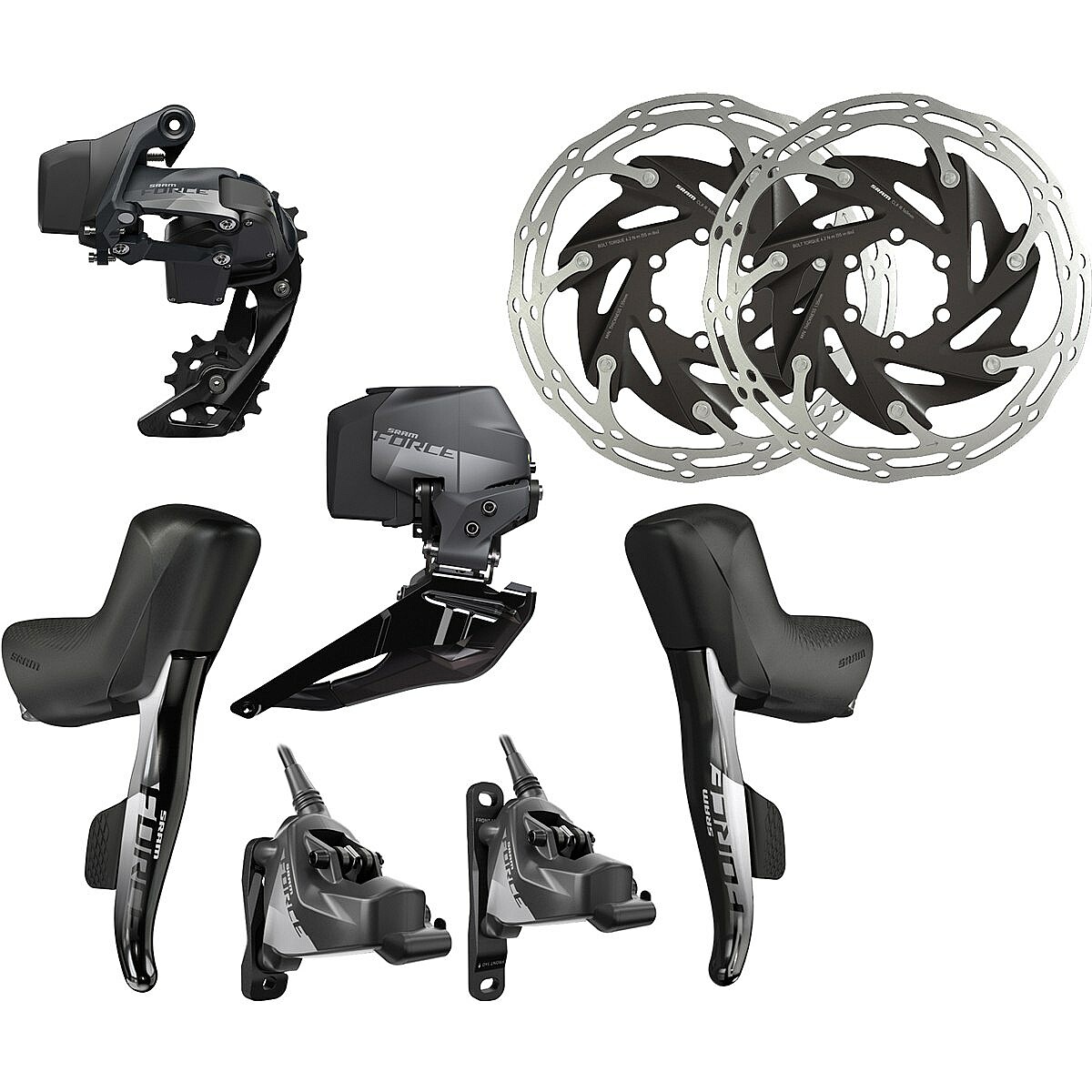 SRAM Force eTap AXS HRD 2x12 Rennrad Gravel Gruppe Flat Mount 6Loch Bikemarkt.MTBNews.de