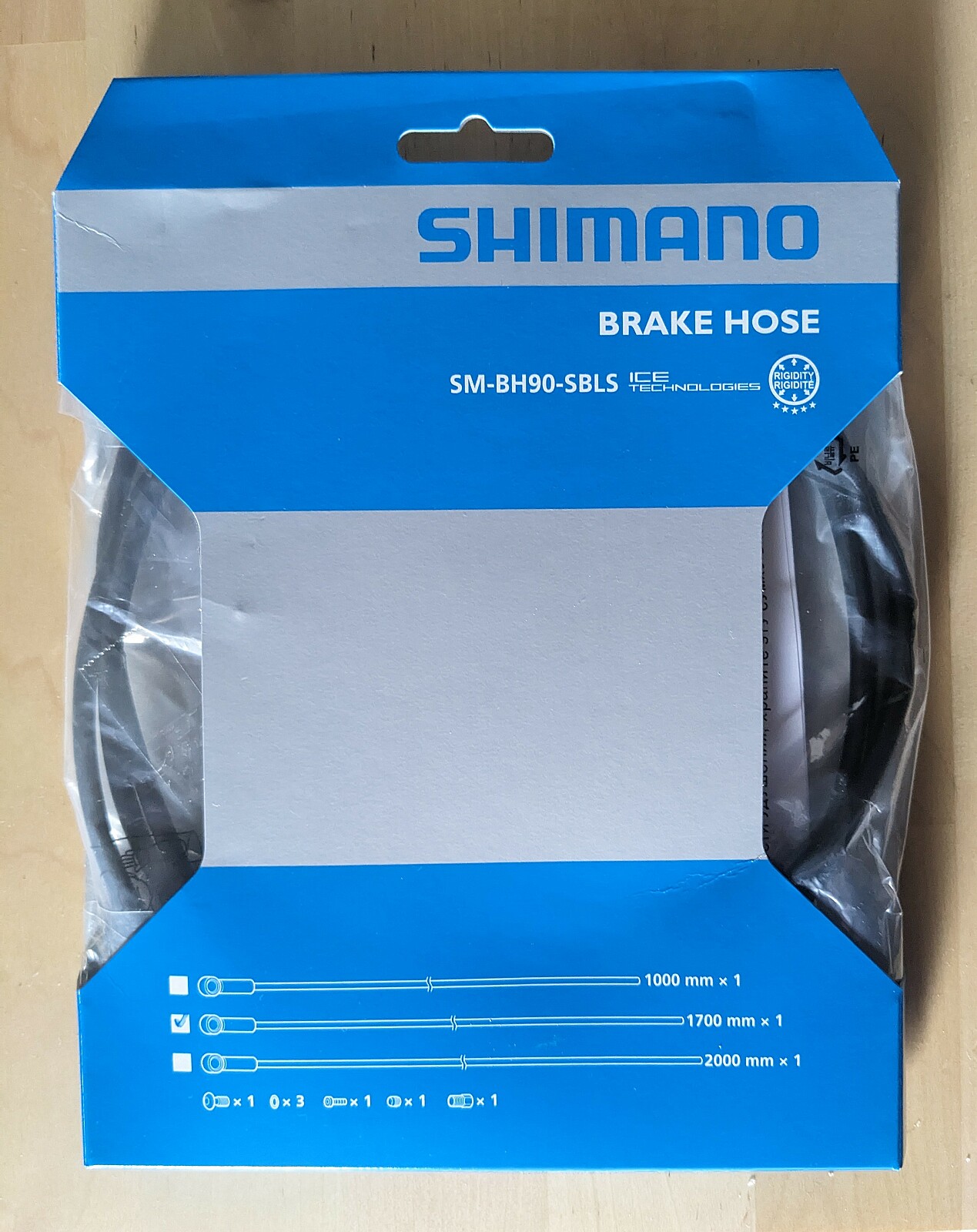 Shimano Bremsleitung SM-BH90-SBLS 1700mm f. BR-M820/BR-M8020