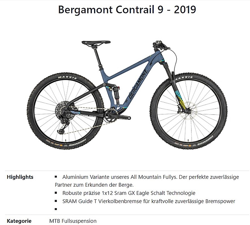 Bergamont mtb full suspension on sale